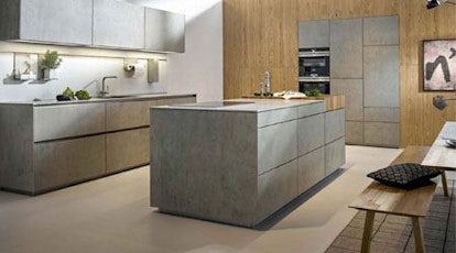 Betonlook keuken mobile afbeelding