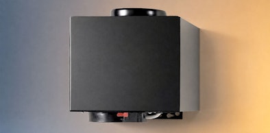 Binnenmotor als externe motorunit die los van de afzuigkap binnen in een kast zit
