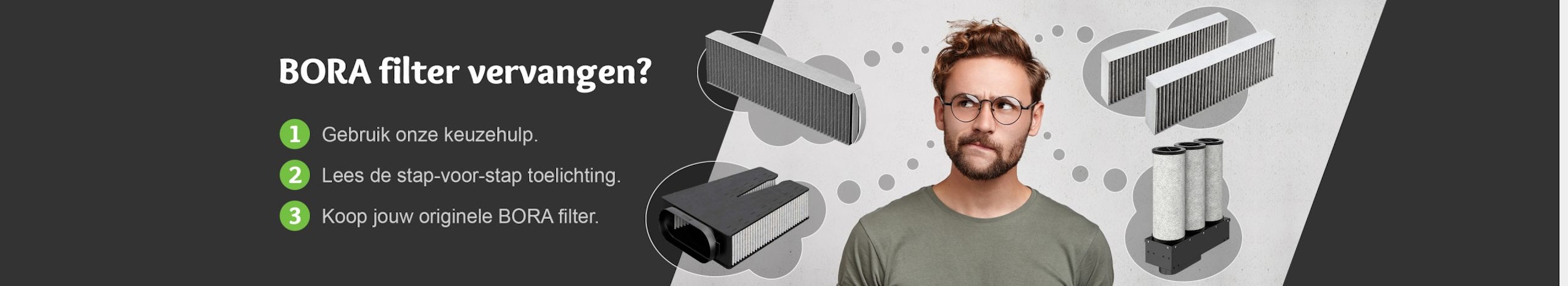 BORTA filter vervangen? Gebruik onze keuzehulp en koop de juiste koolstoffilter