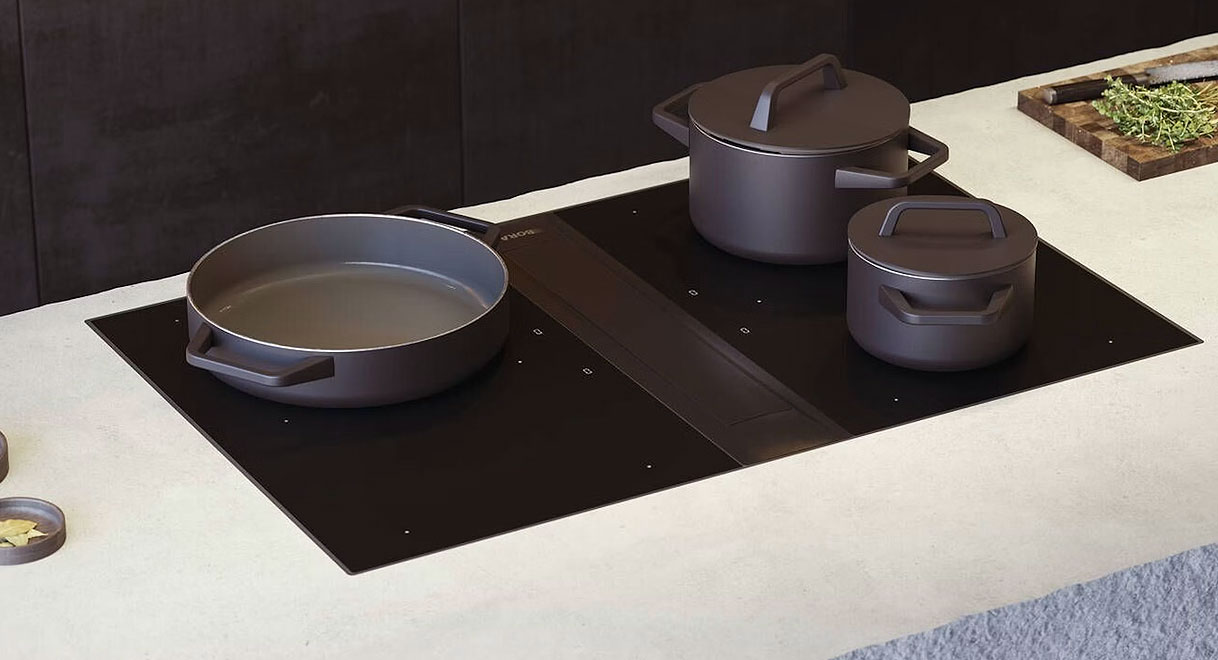 BORA Professional 3.0 kookeiland met afzuiging en meerdere kookvelden