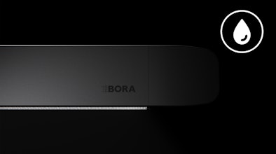 De BORA verlichting is dankzij hoogwaardige materialen eenvoudig te reinigen.