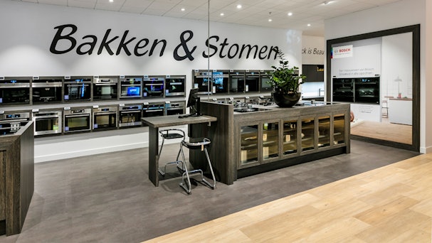 Showroom met Bosch accent line inbouwapparatuur