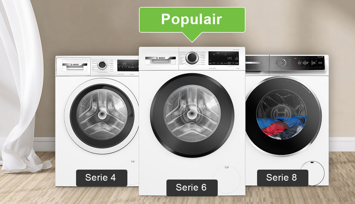 Bosch wasmachines met Iron Assist in Serie 4 6 en 8