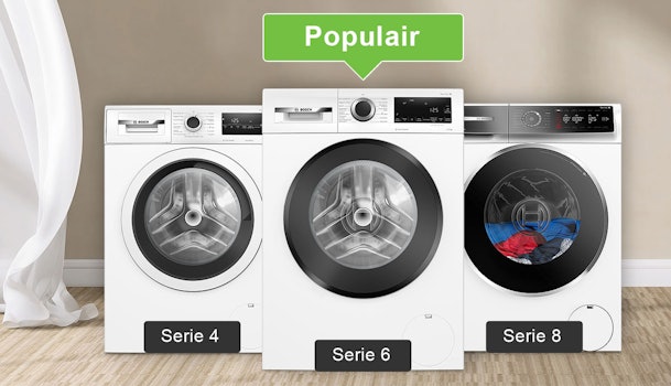 Bosch wasmachines met Iron Assist in Serie 4 6 en 8