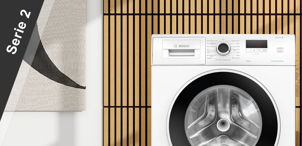 Bosch Serie 2 wasmachine met SpeedPerfect functie