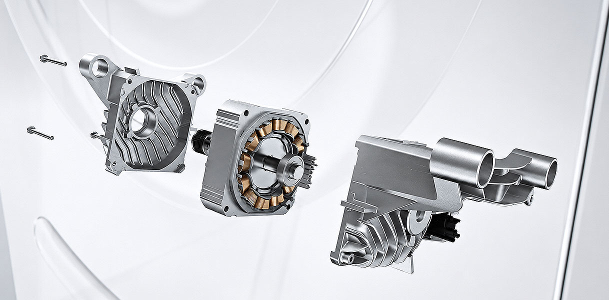 Opengewerkte EcoSilence Drive motor van Bosch Serie 4 zonder koolborstels met tien jaar garantie