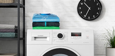 Bosch wasmachine van 7 kg met SpeedPerfect voor sneller wassen op stapel wasgoed