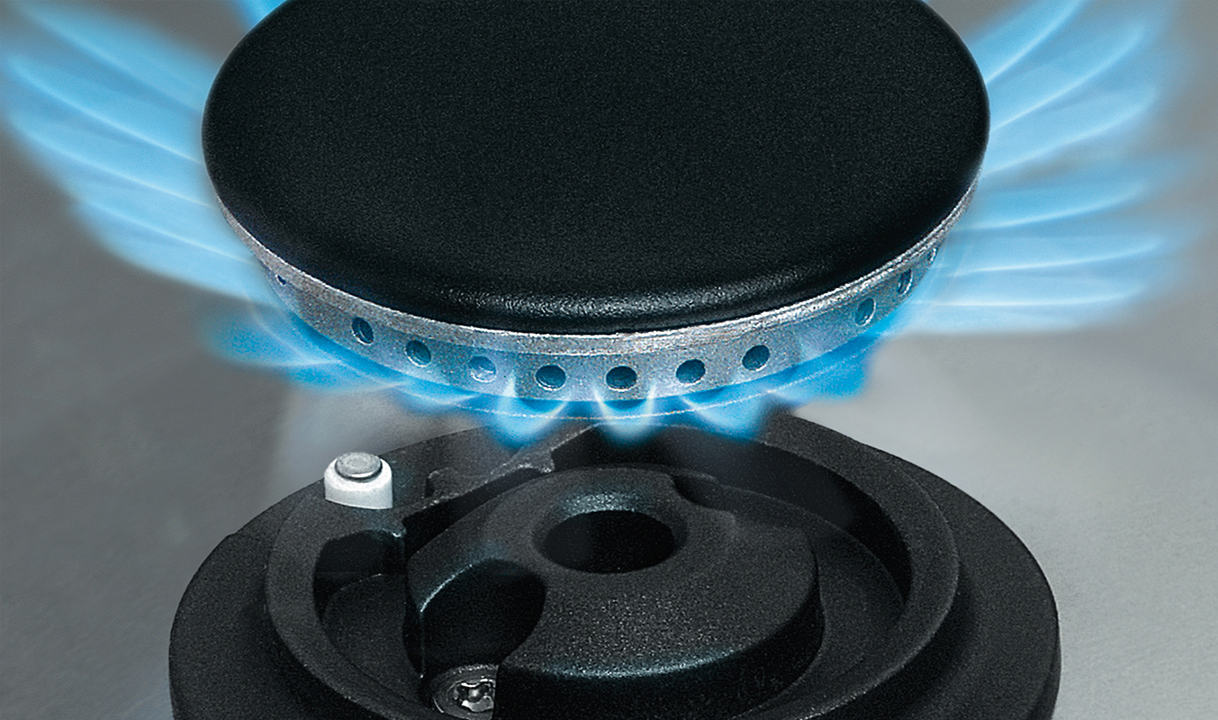 Brander van een gaskookplaat.
