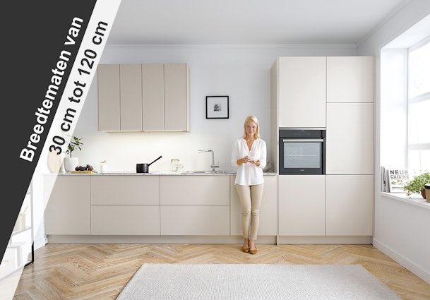 Keuken onderkasten in alle breedtematen