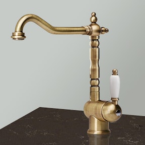 Bronzen kraan keuken
