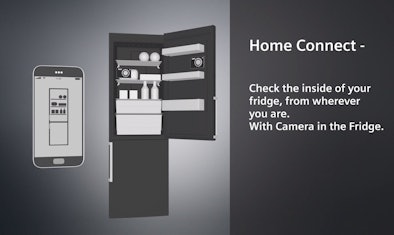 Bekijk de binnenkand van je koelkast waar je maar wilt.