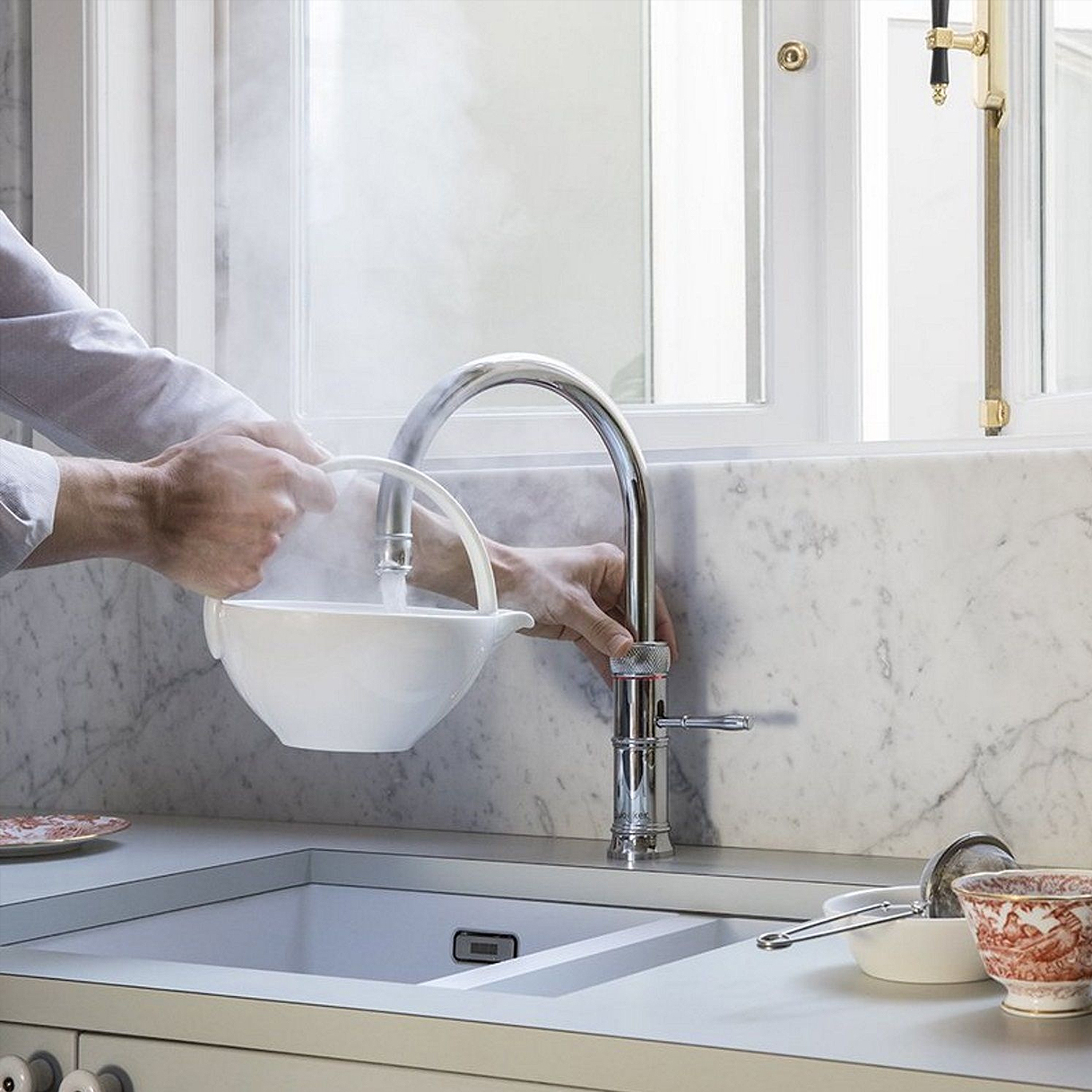 Classic model met chroom finish