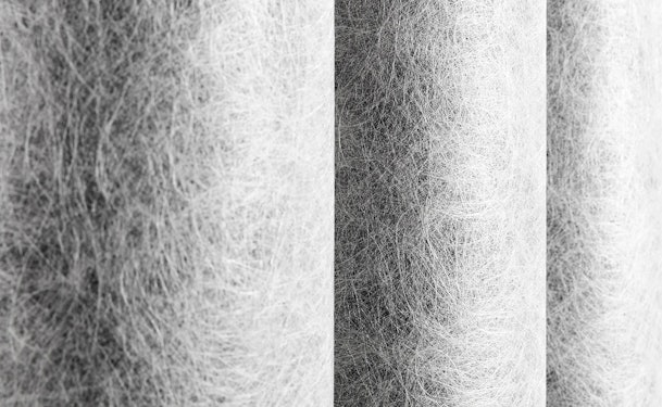 Close-up van BORA's actieve koolfilter