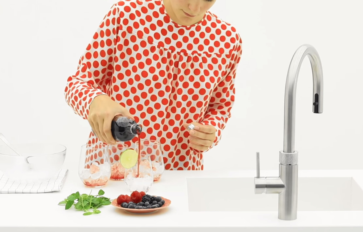 Alcoholvrije cocktail met de Quooker CUBE