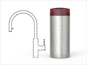 Quooker COMBI reservoir met gestippelde kraan — boiler voor kokend én warm water, combineer met kraan naar keuze