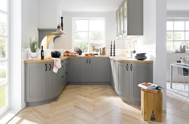 Compacte kleine U-keuken