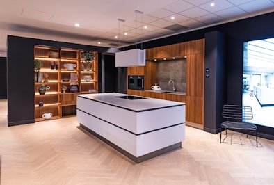 Een complete keuken in onze showroom.