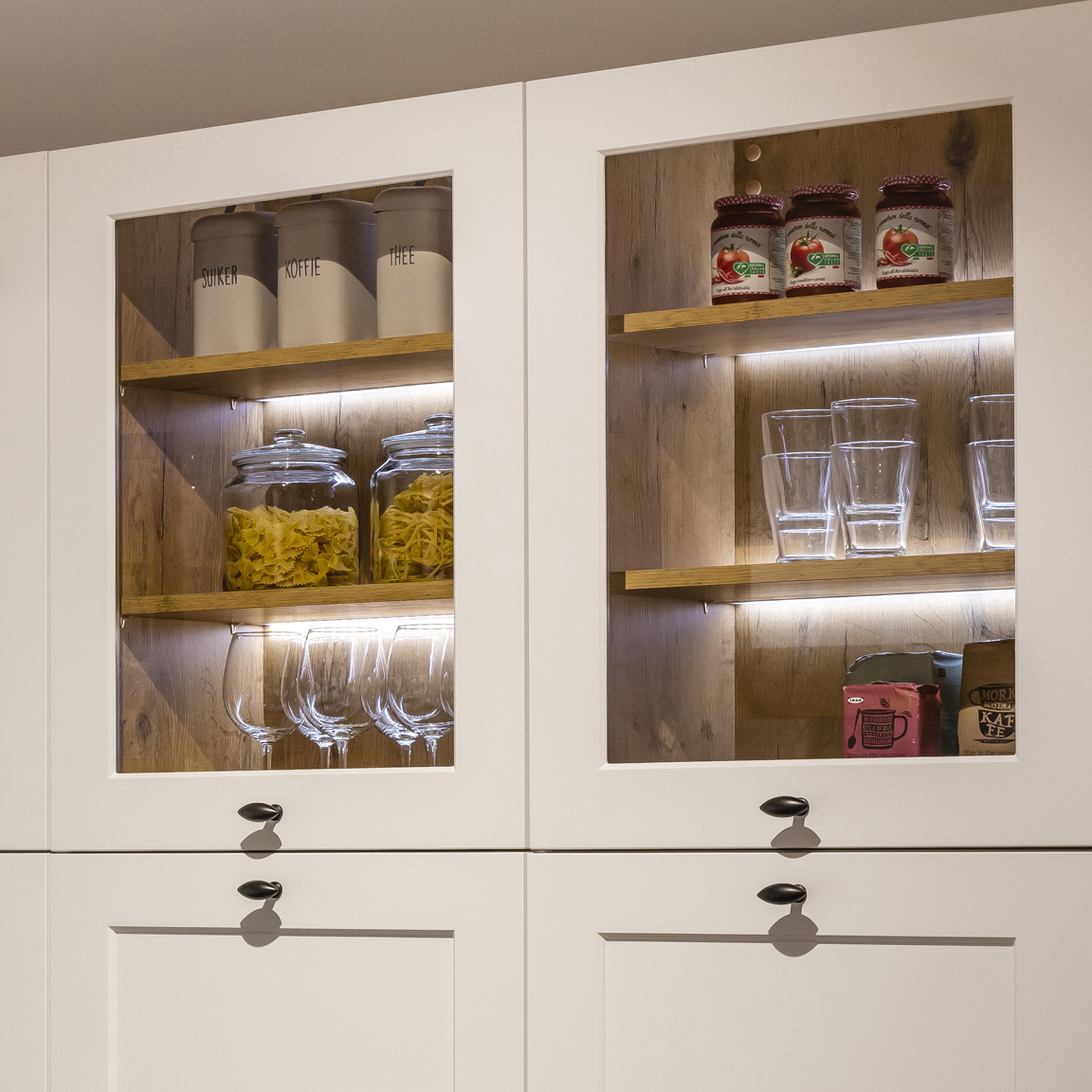 Glaskast met Crystal Glass