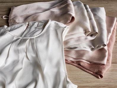 Delicaat drogen van zijde, wol en katoen.