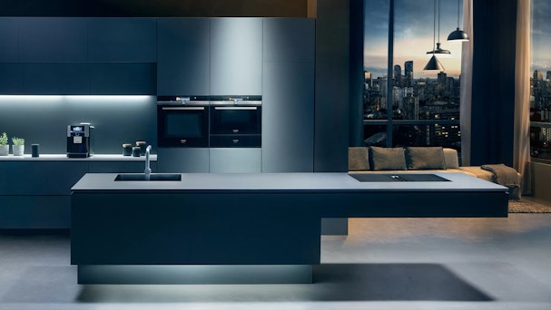 Design keuken met hoogwaardige studioLine apparatuur