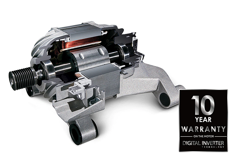 De Digital Inverter-technologie wast stil & duurzaam.