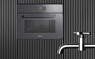 Miele stoomoven met DirectWater aansluiting voor continue watertoevoer tijdens stoomkoken