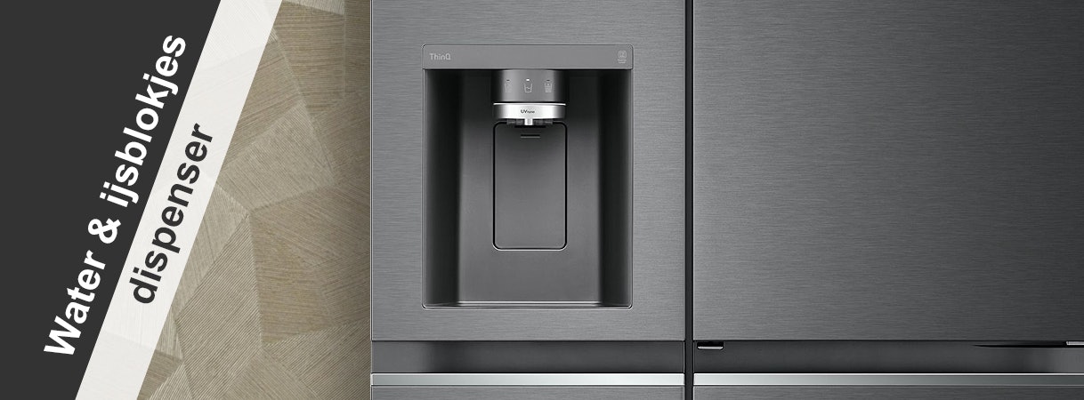 Water en ijs dispenser Amerikaanse side-by-side koelkast