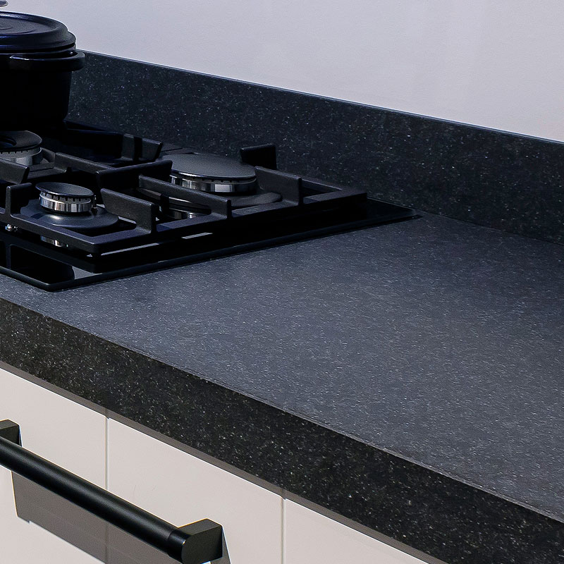 Donker composiet werkblad