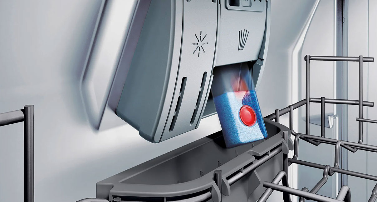 Siemens doseerAssistent die vaatwasmiddel doseert