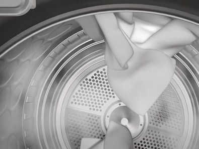 Drogen met stoom: opfrissen en kreukvermindering.