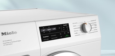 Miele wasmachines hebben een duidelijk bedieningspaneel.
