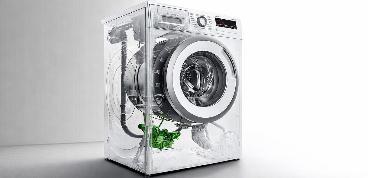 Bosch wasmachine met EcoSilence Drive motor en stille aandrijving