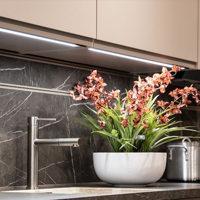 Elegante onderkast verlichting