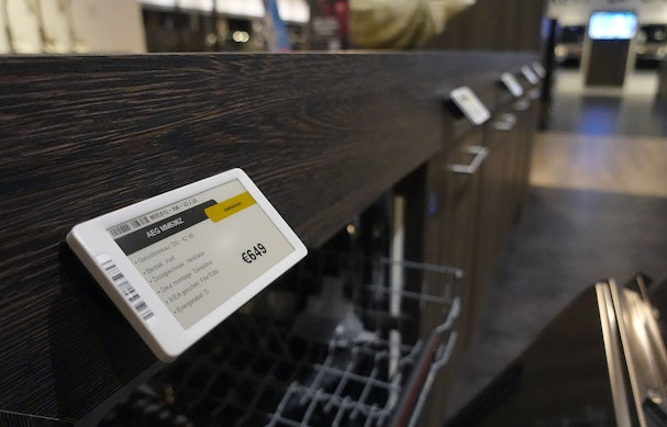 Onze showrooms zijn voorzien van elektronische prijslabels