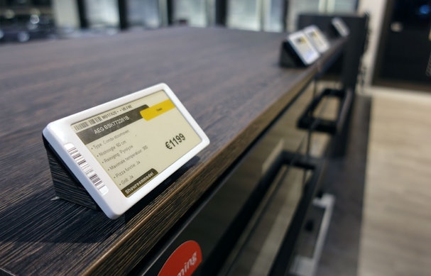 Onze showrooms zijn voorzien van elektronische prijslabels