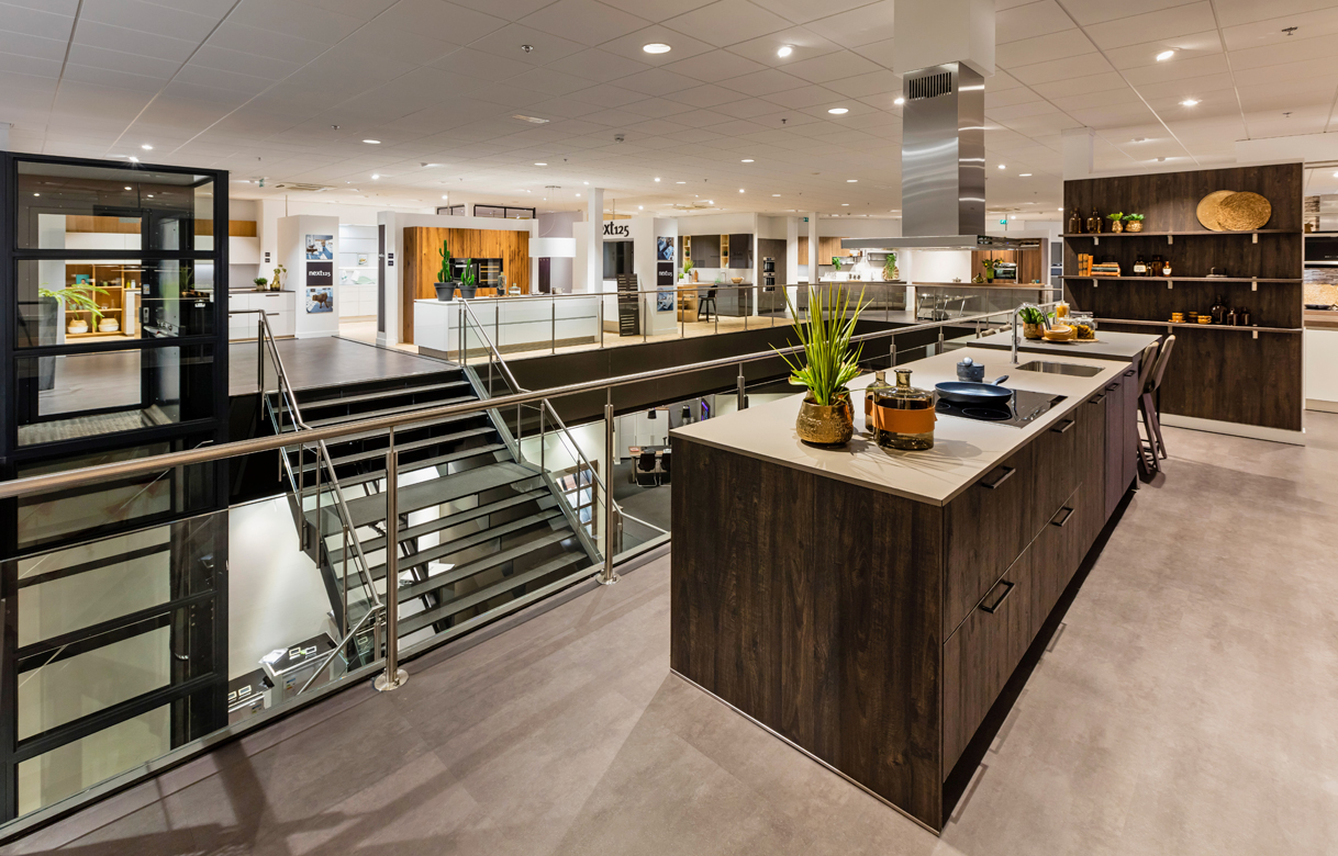 Showroom met een enorm keukenaanbod