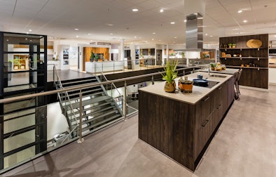Showroom met een enorm keukenaanbod