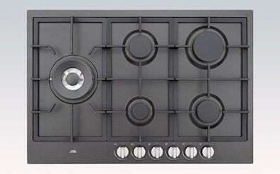 ETNA 5-pits gaskookplaat met een krachtige wok brander