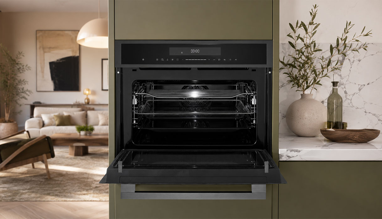 Etna oven met magnetronfunctie en insteekniveaus zonder draaiplateau