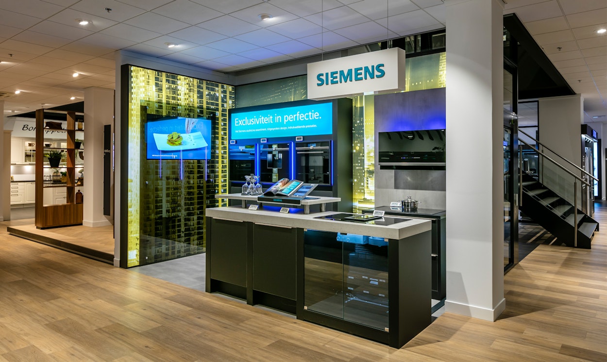 Exclusieve keukenapparatuur van het merk Siemens.