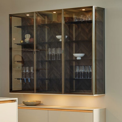 Exclusieve vitrinekast rookglas