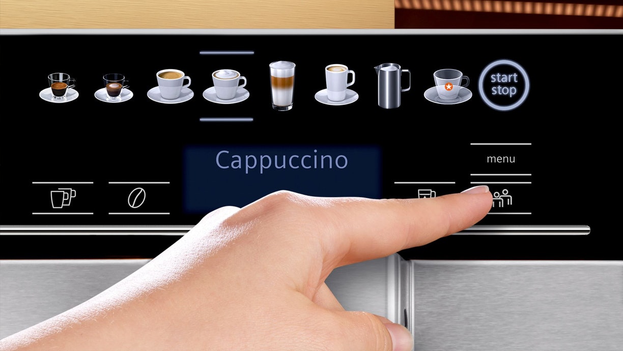 Met een EQ6 plus koffiemachine kun je tot twee favoriete koffiekeuzes opslaan