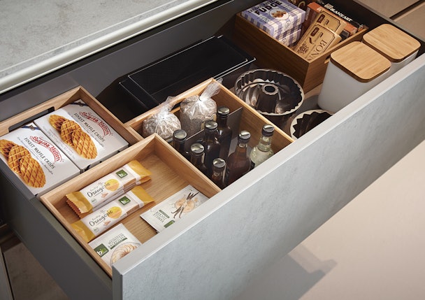 De Flex-boxen zijn stapelbaar en verschuifbaar