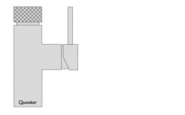 Kraan beveiliging door een druk draaibewering en een lichtring