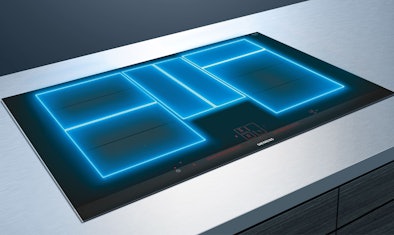 Flexibele inductie kookplaten van Siemens voor flexibel koken.