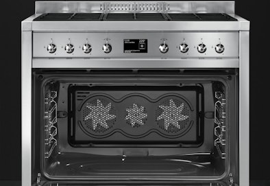 Gasfornuis met 3 ventilatoren