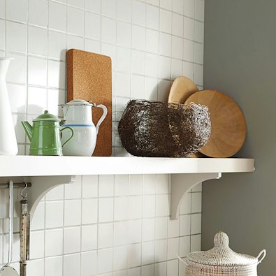 Open plank voor keukenaccessoires