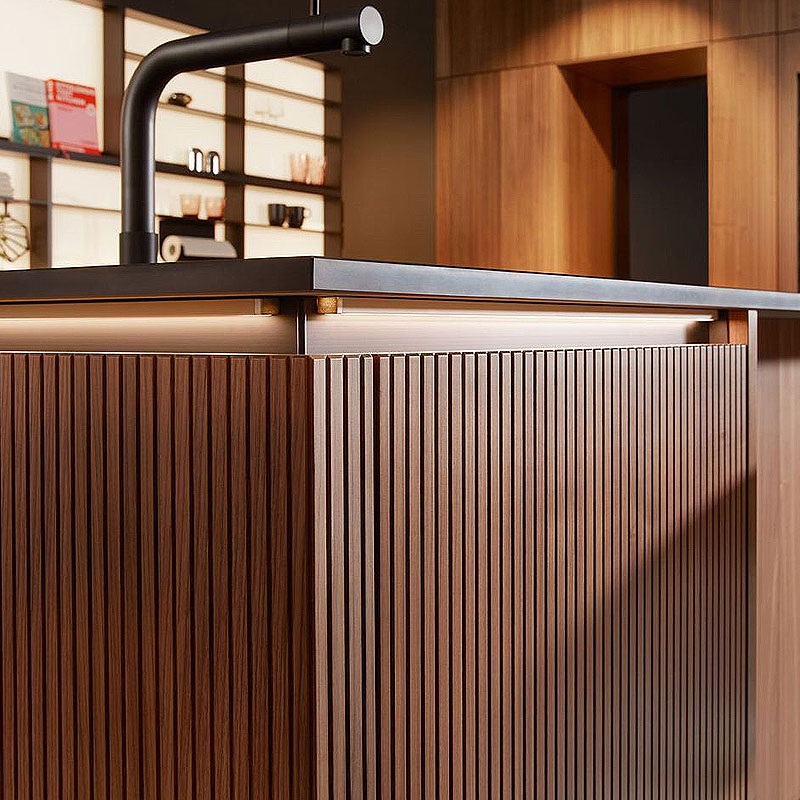 Verlichting onder keukenblad voegt sfeer toe