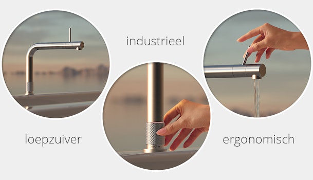 Front kraan met front-kraanhendel