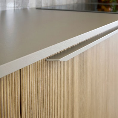 Gegroefd front in eiken natuur imitatie